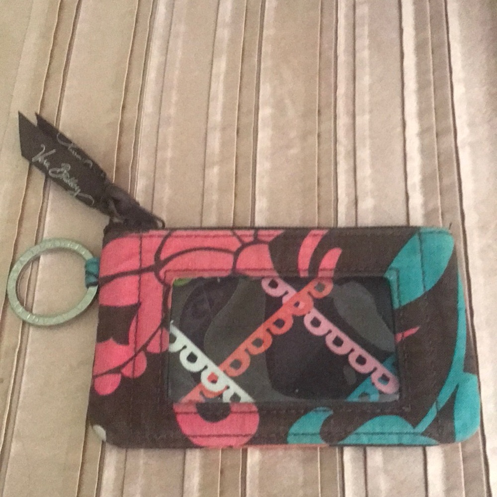 Vera BRadley Zip ID Key chain